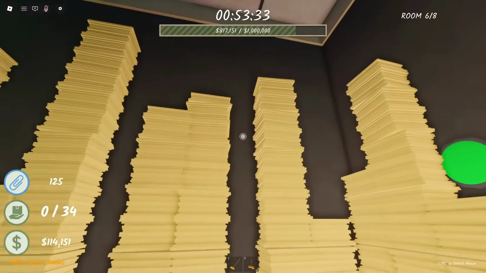 shred the secrets hidden green button revealed between paper columns