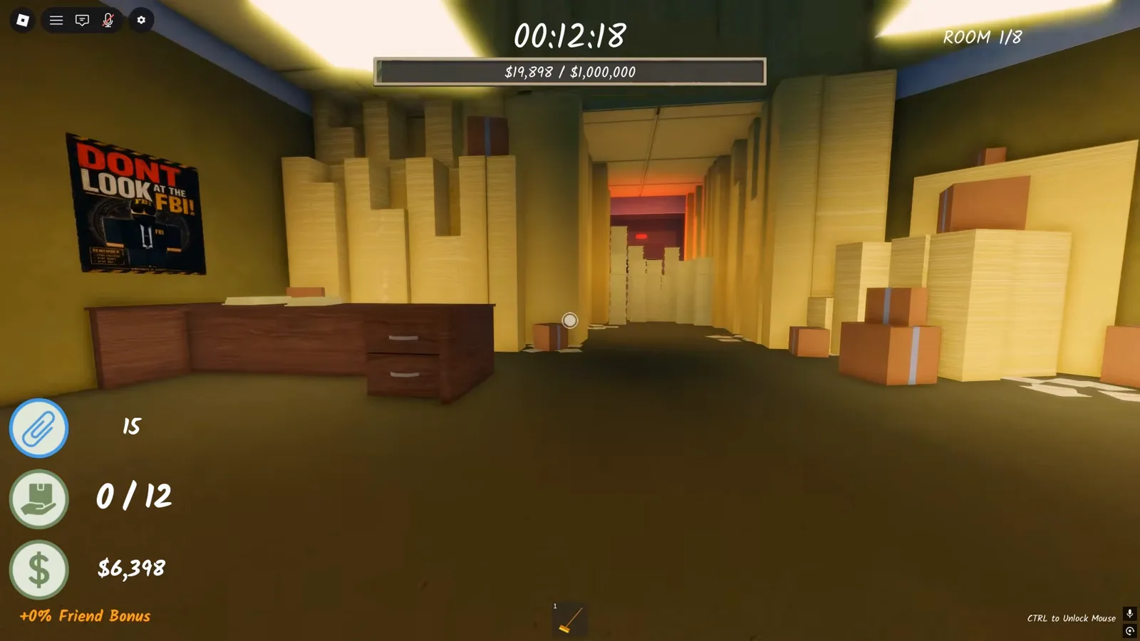 shred the secrets paperclip counter hud during a run