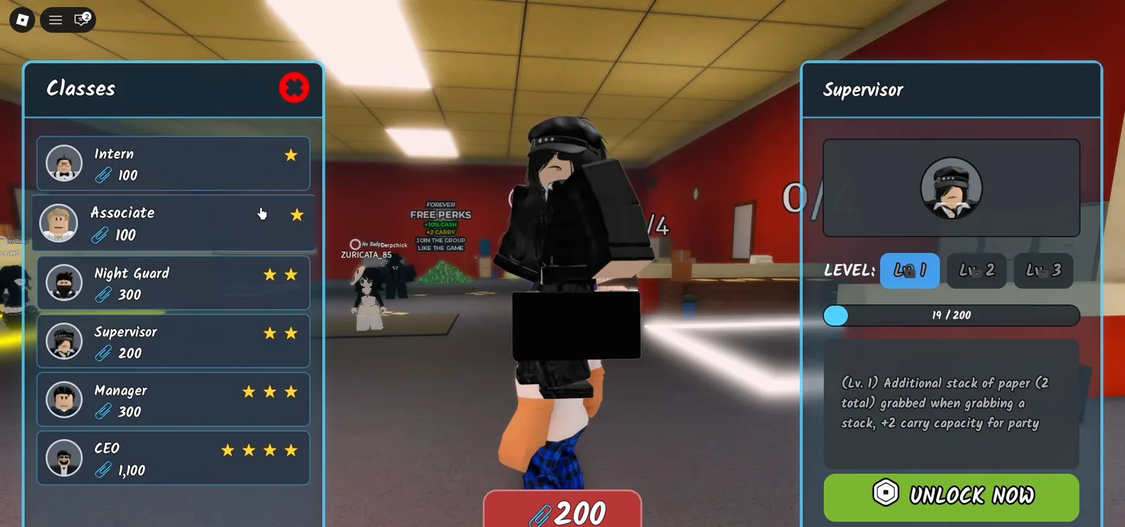 The Supervisor class in Shred the Secrets adding a second paper stack per grab plus two carry capacity for the whole party The Supervisor class in Shred the Secrets adding a second paper stack per grab plus two carry capacity for the whole party