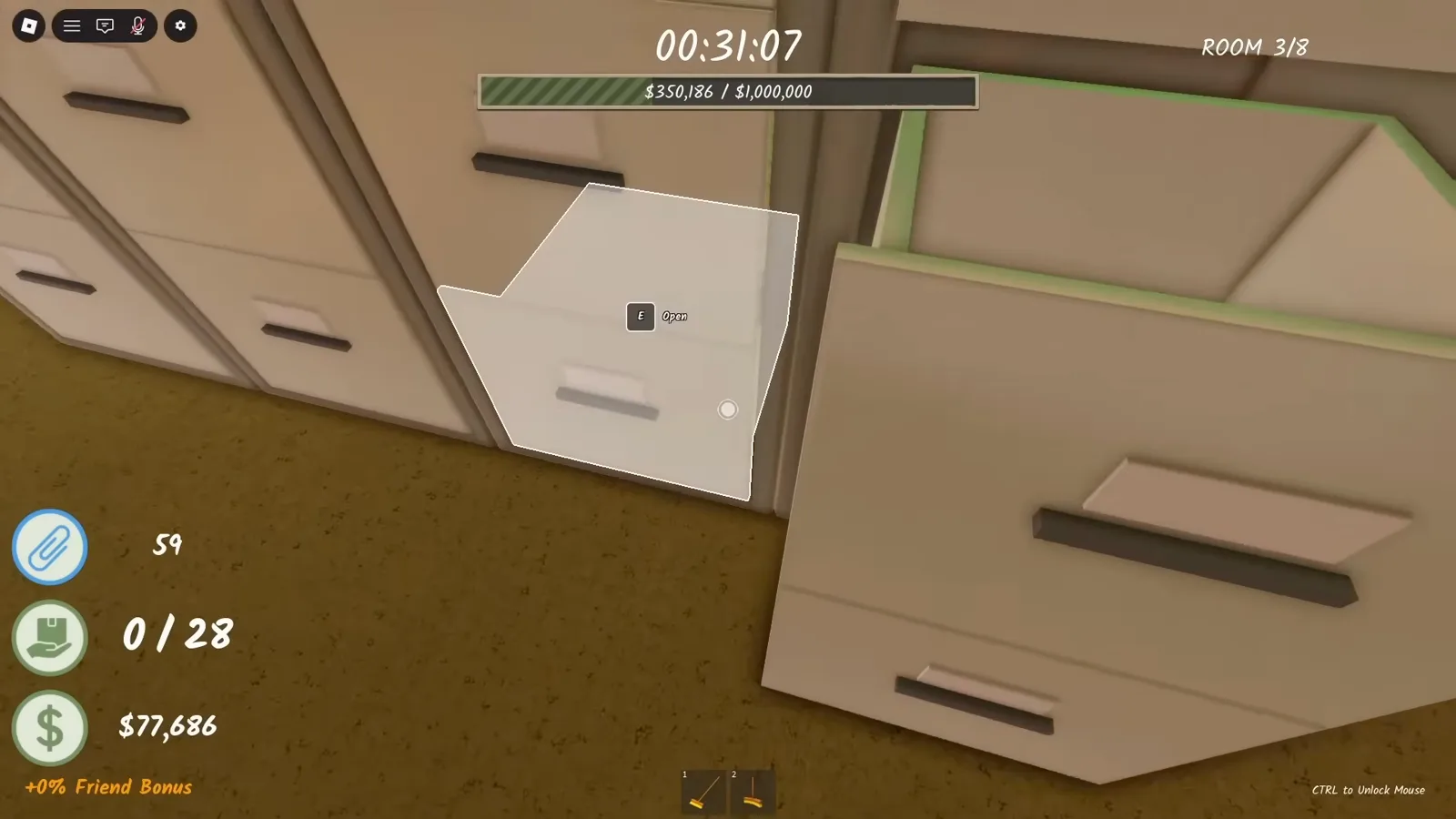 shred the secrets filing cabinet drawer room 3
